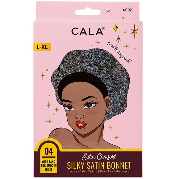 K-Care Cala Satin Comfort Silky Bonnet (Shiny Silver)*Nighttime Bonnet - Picture 1 of 1